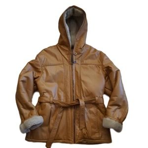 Wilsons Leather Jacket with Faux Shearling Lining